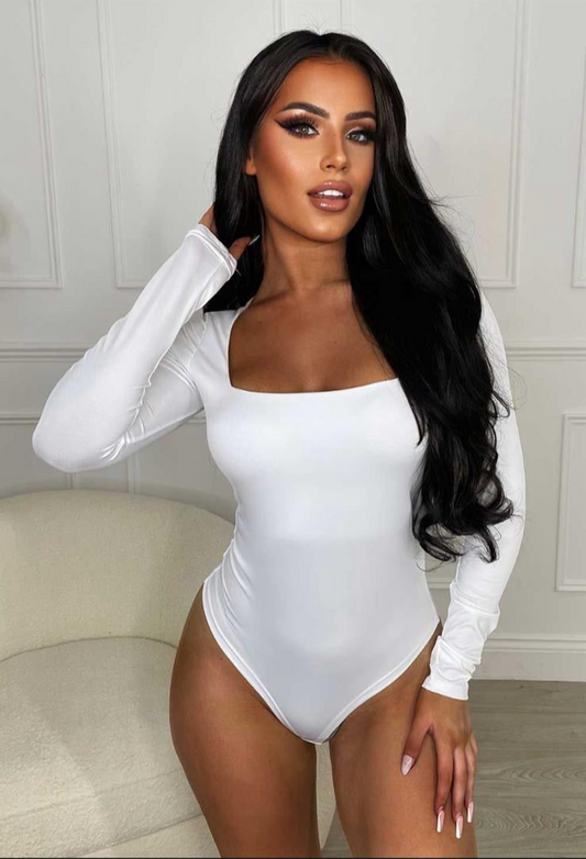 Body in lycra scollo quadrato