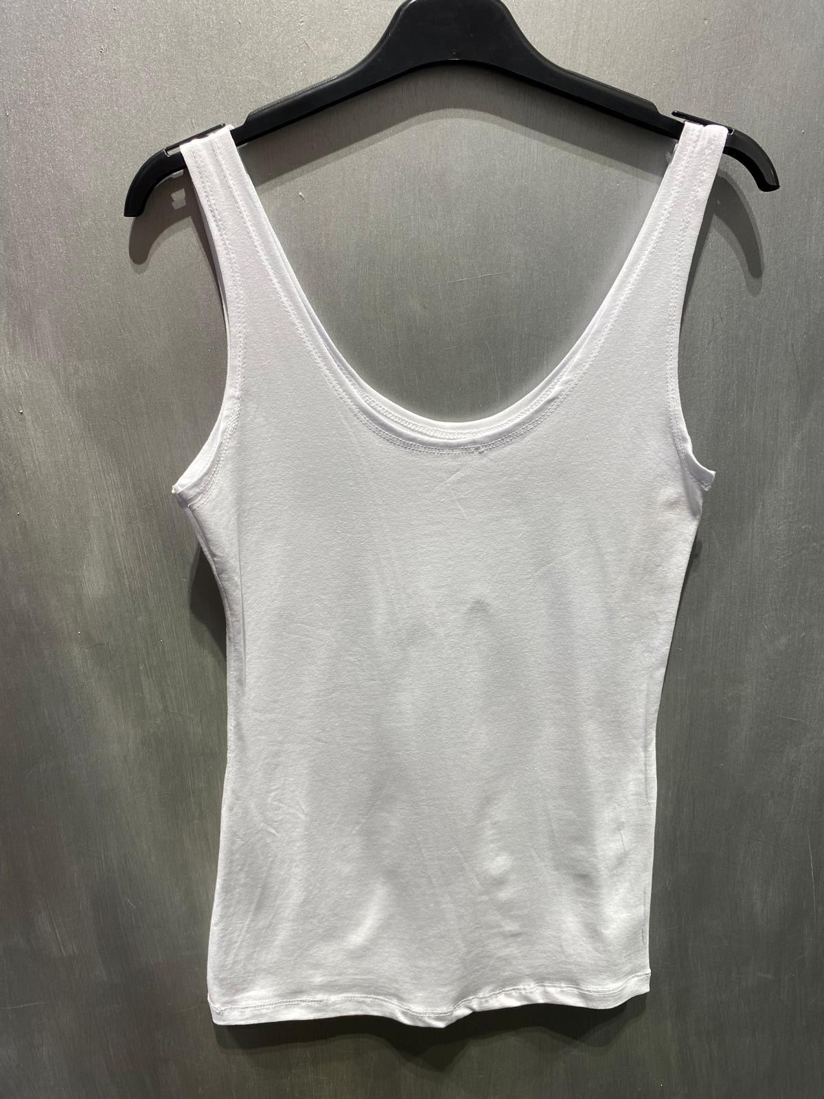 Canottiera basic bianca