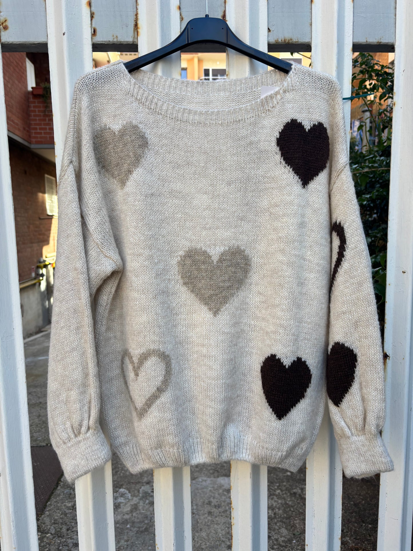 Maglione cuori