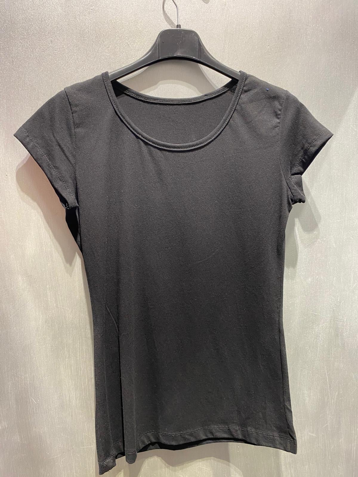 T-shirt slim nera