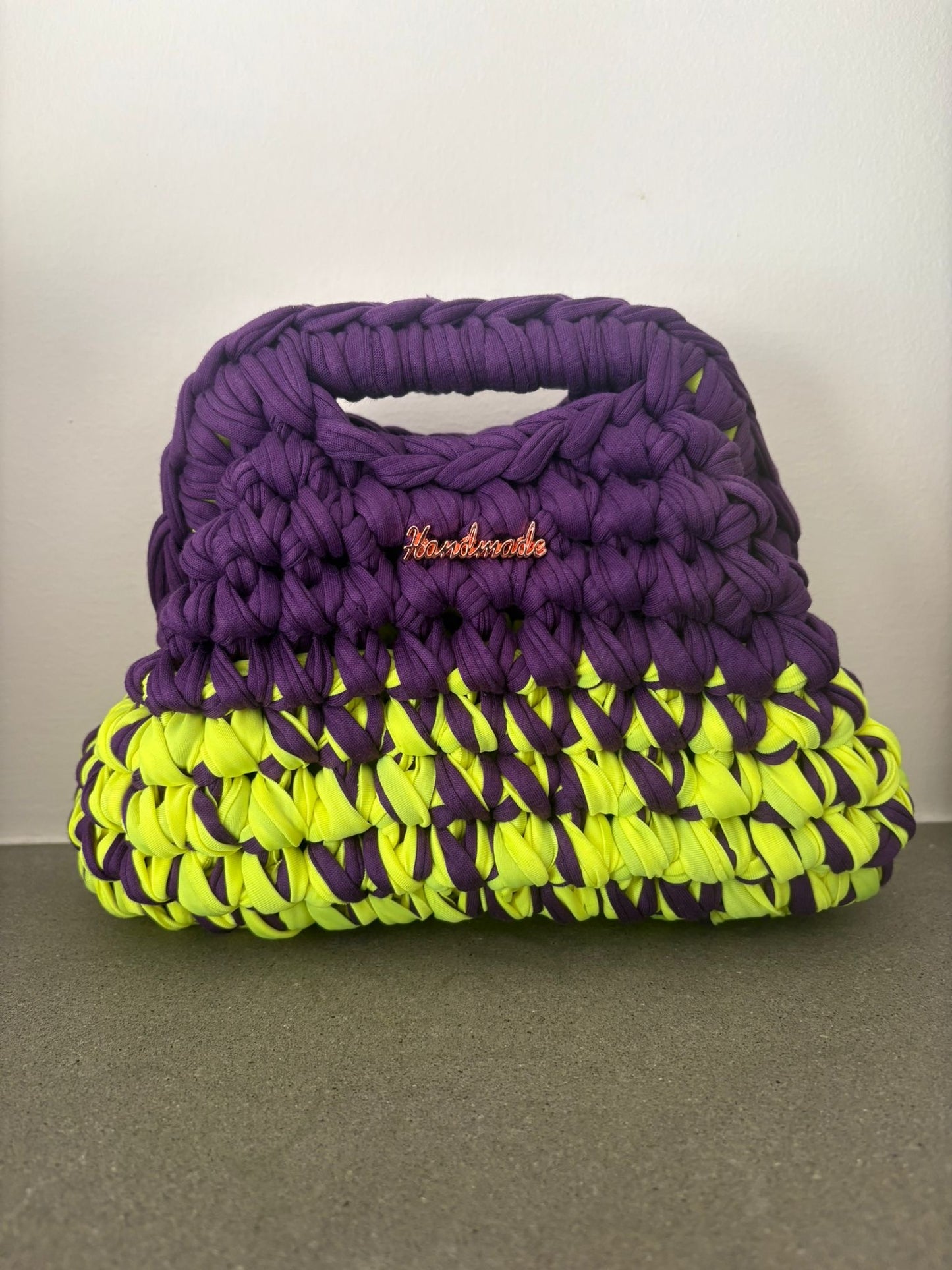 Tatti Bag Handmade viola e lime