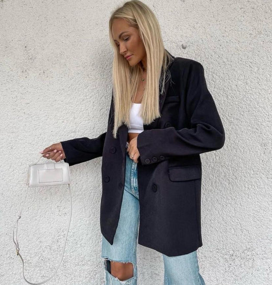 Blazer oversize nero