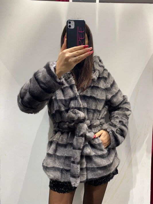 Pelliccia kinder grey