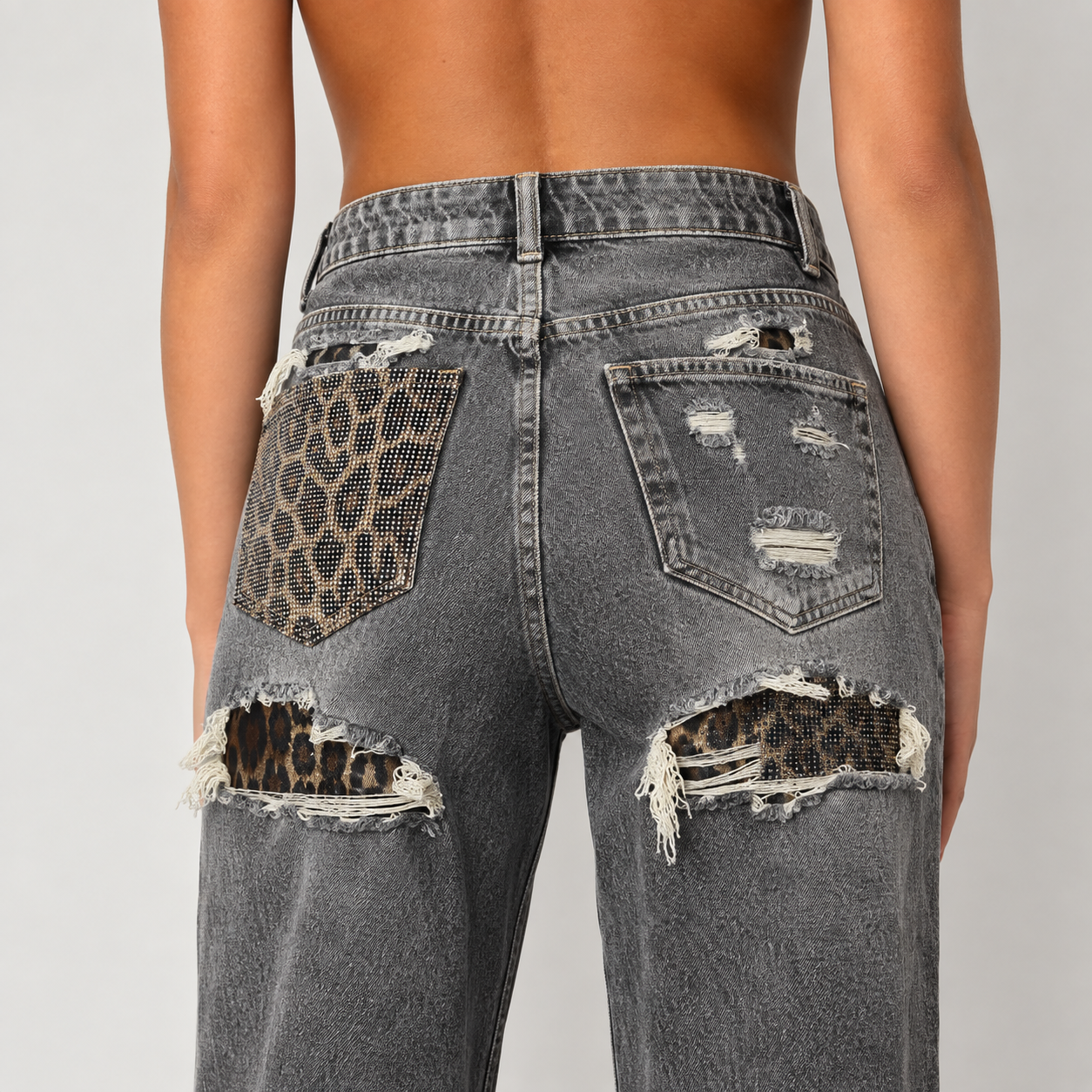 Jeans Barrel Galaxy Leopard