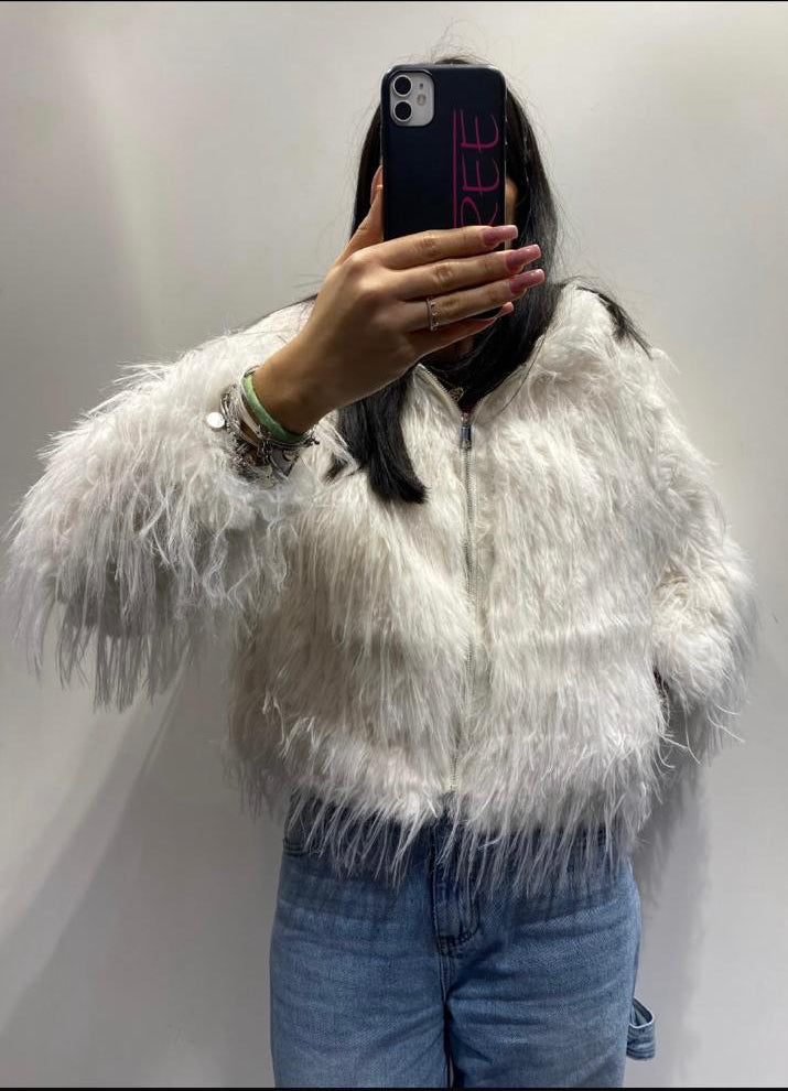 Pelliccia Mongolia bianca