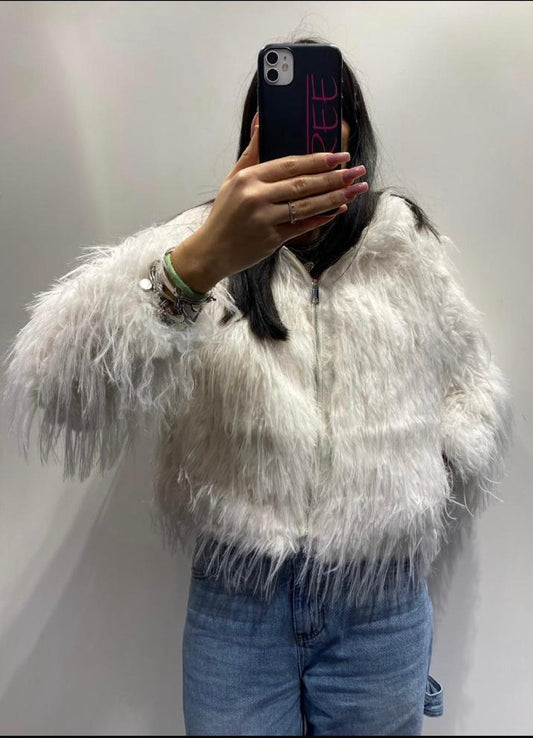 Pelliccia Mongolia bianca