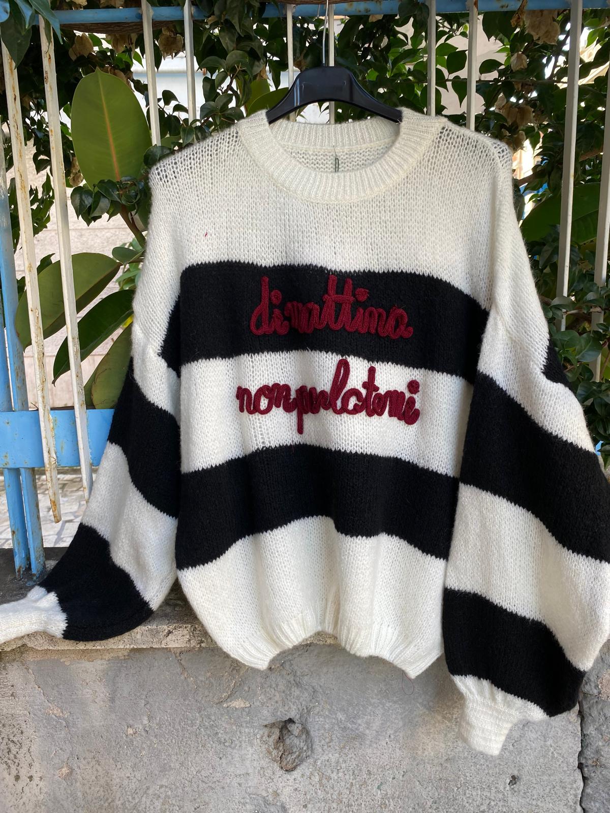 Maglioncino “di mattina non parlatemi”