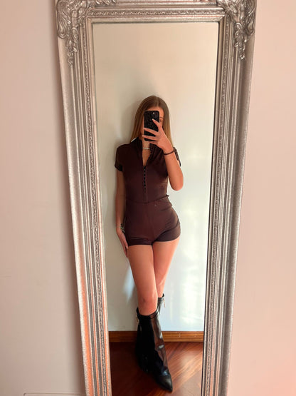 Jumpsuit con manicotti