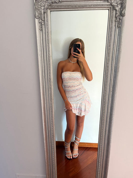 Minidress charms cream
