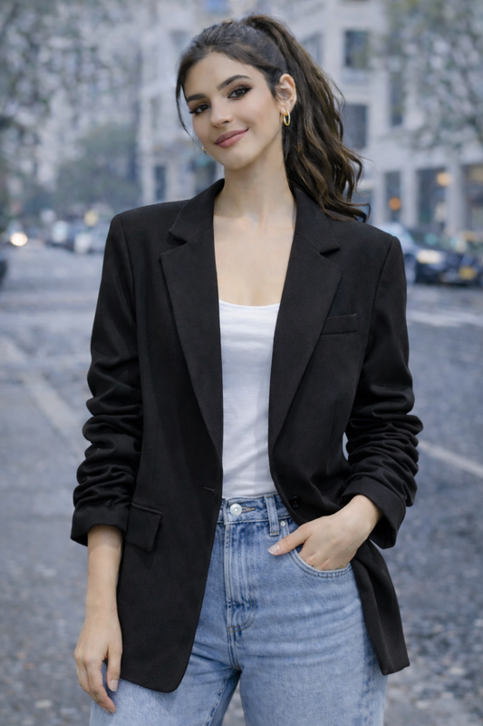 Blazer foderato nero