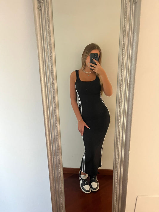 Tubino nero a costina