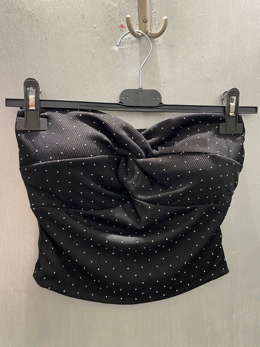 Top nodo jewels nero