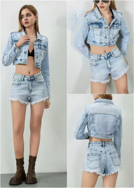 Shorts con strass