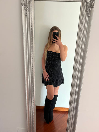 Minidress benny con strass
