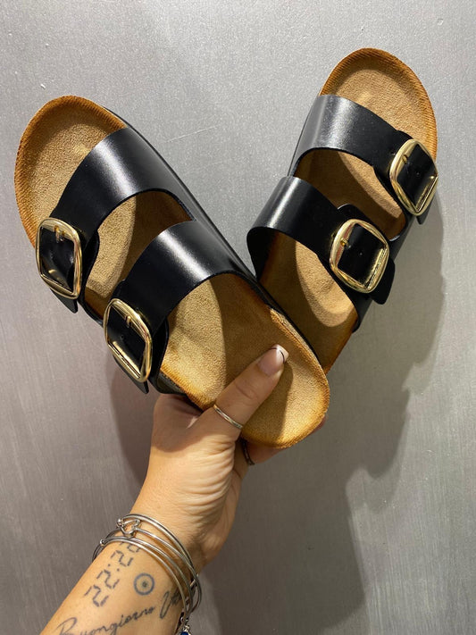 Ciabatta mod Birken Platform nera