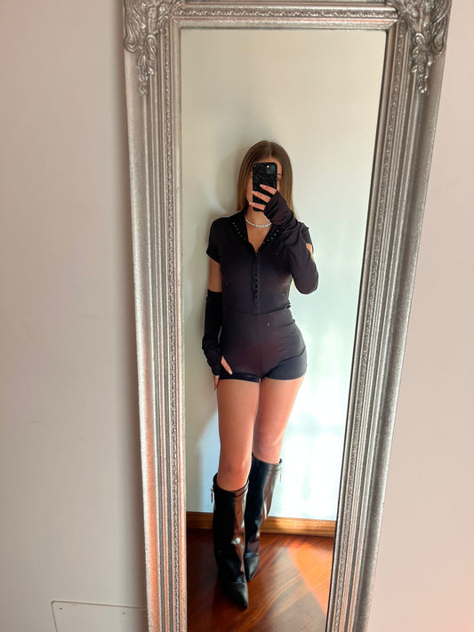 Jumpsuit con manicotti