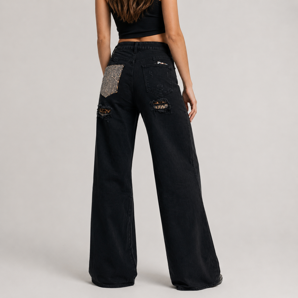 Jeans Barrel Galaxy Leopard