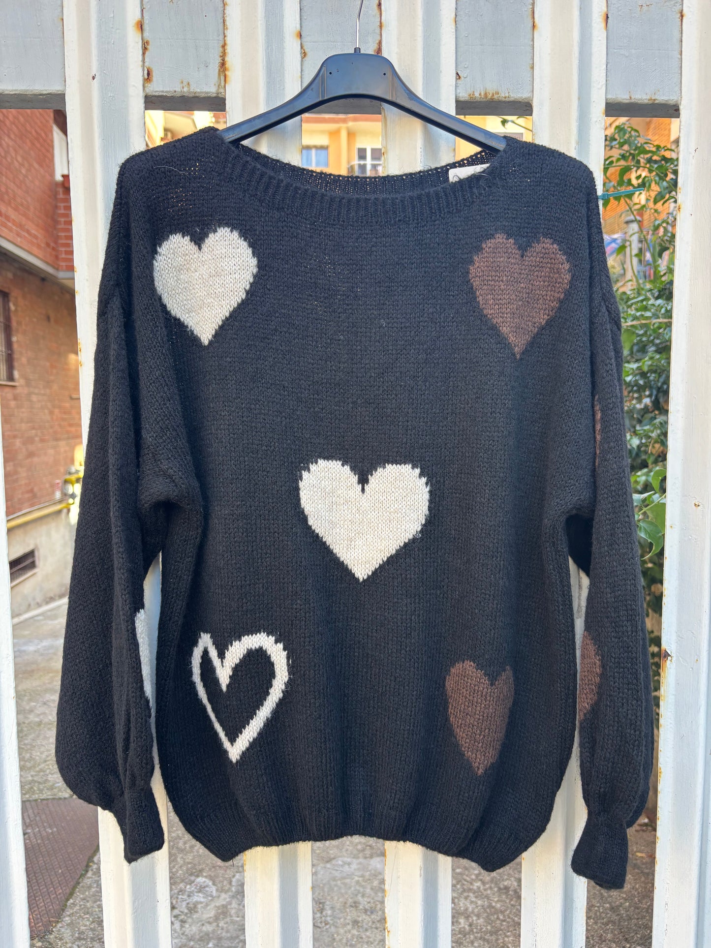 Maglione cuori