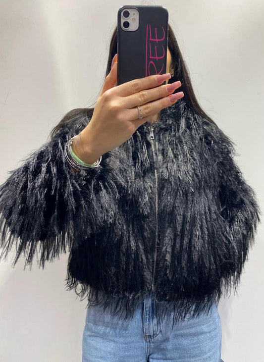 Pelliccia Mongolia Nera