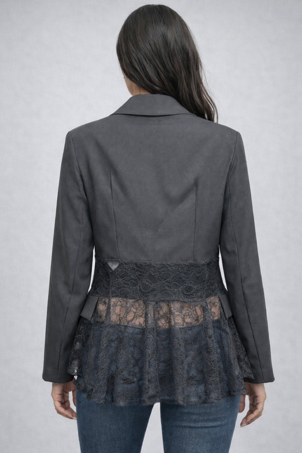 Blazer con pizzo