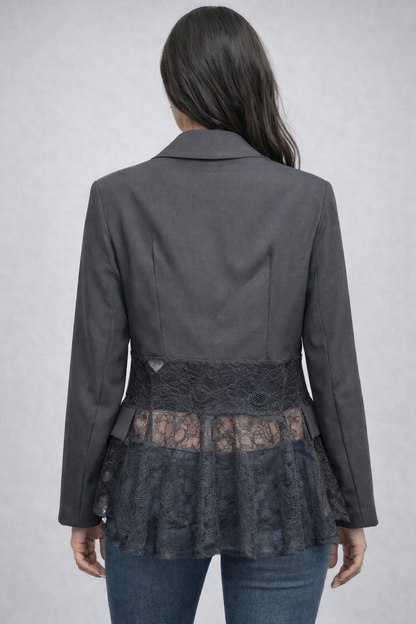Blazer con pizzo