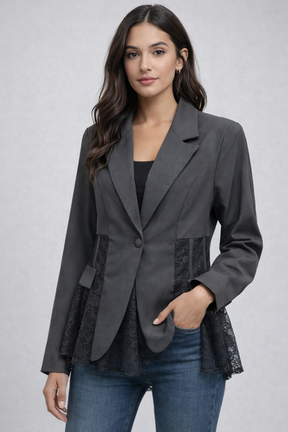 Blazer con pizzo
