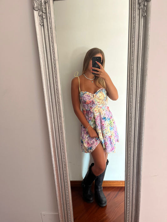 Minidress Tropical flowers