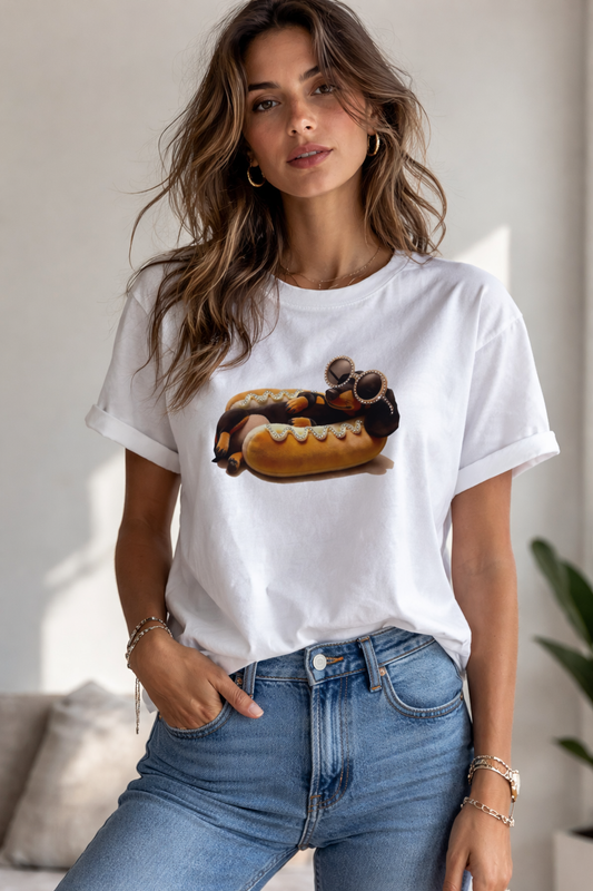 T-shirt hot dog