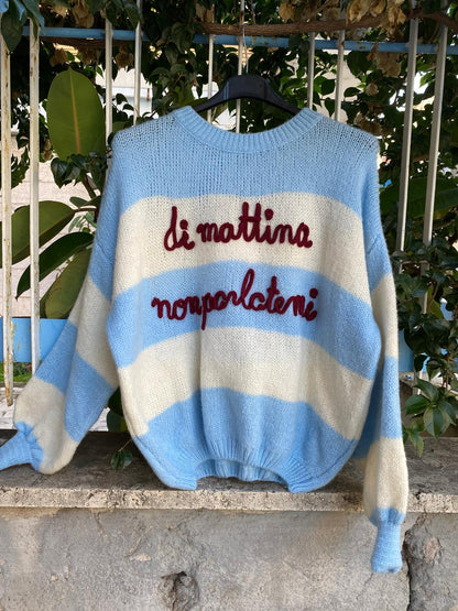 Maglioncino “di mattina non parlatemi”