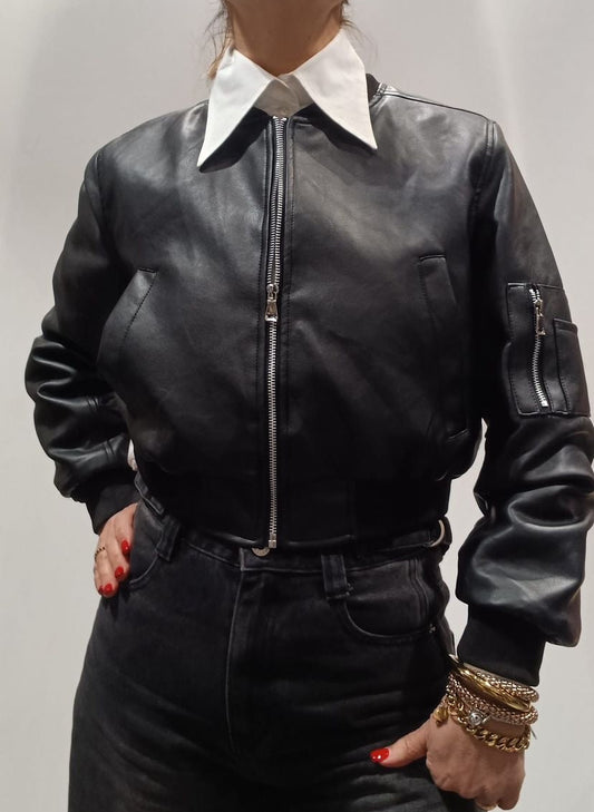 Bomber in ecopelle Carnaby