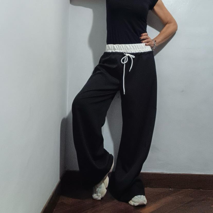 Wide leg elastico