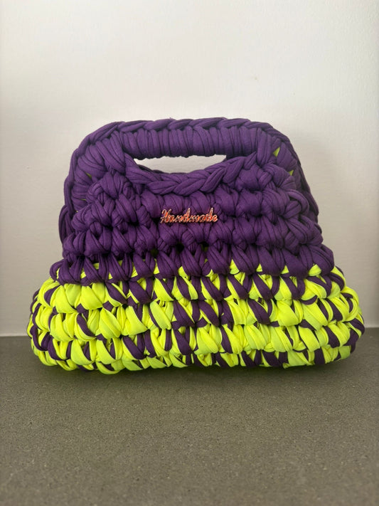 Tatti Bag Handmade viola e lime