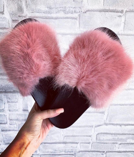 Ciabatta col pelo rosa
