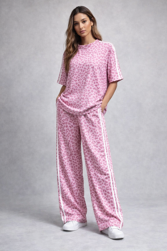 Tuta Leopard rosa