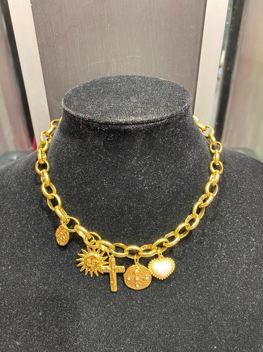 Collana sole luna