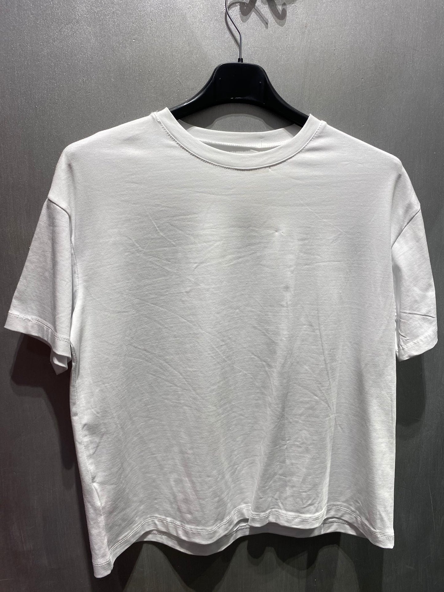 T-shirt in cotone oversize bianca