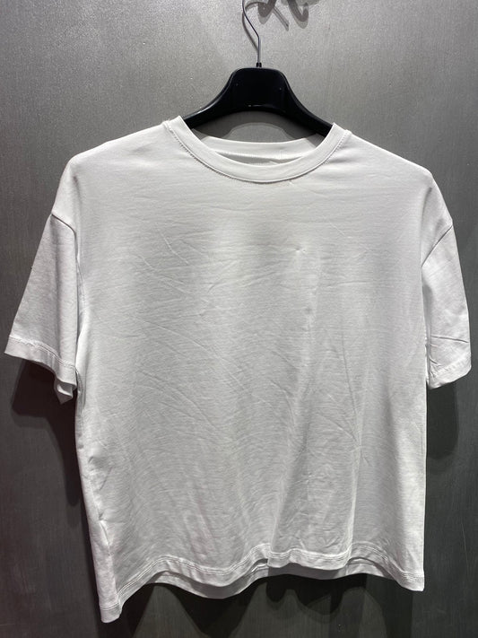 T-shirt in cotone oversize bianca