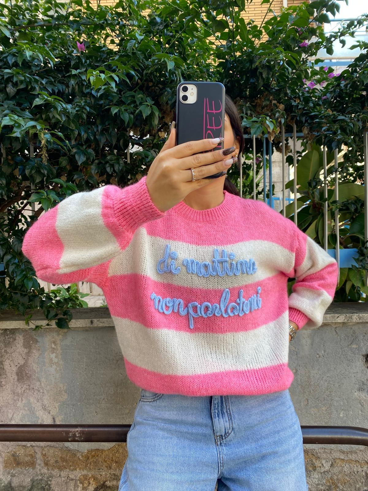 Maglioncino “di mattina non parlatemi”