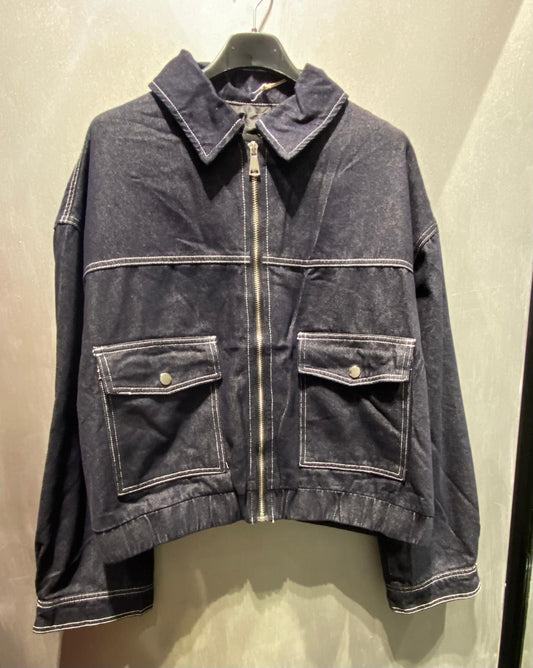 Giubetto di jeans lavaggio zero